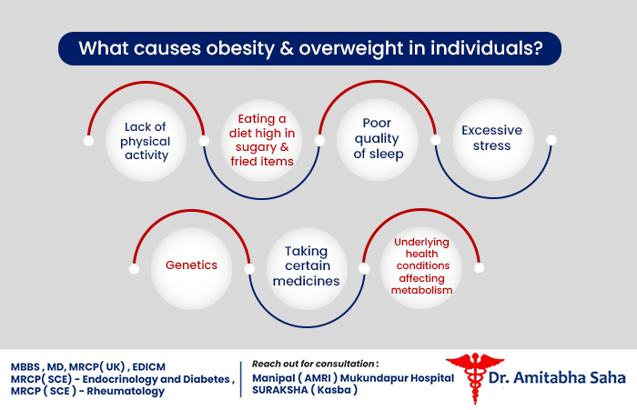 What Causes Obesity and Overweight in individuals? obesity treatment in Kolkata